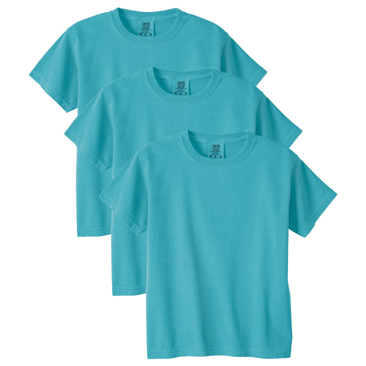 Comfort Colors Kids' Ring Spun T-Shirt - 3-Pack, Soft & Comfortable for Kids, Perfect for Play & Sleep, OEKO-TEX Certifi